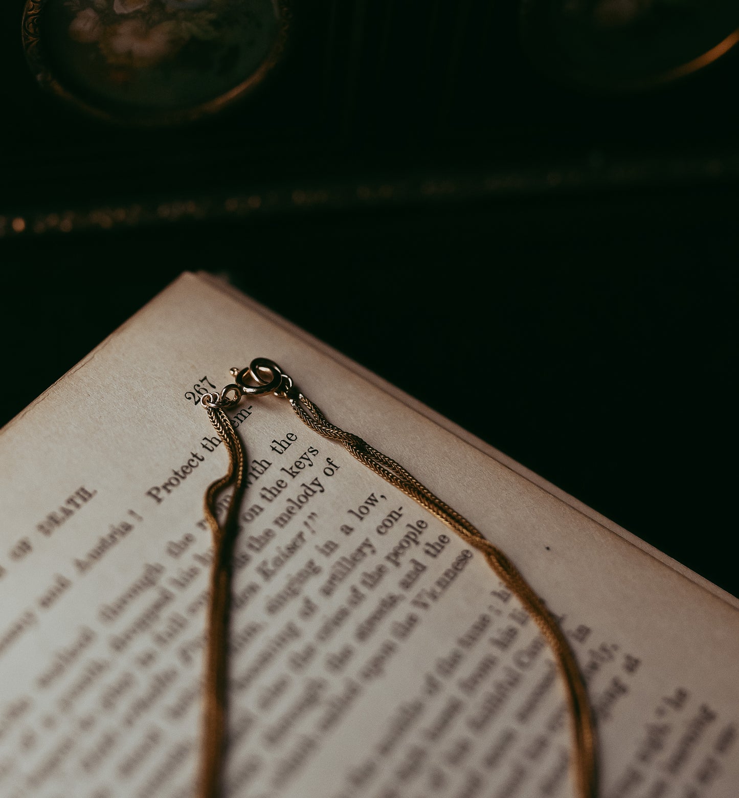 My Darling Juliet | Antique Victorian Gold-Filled Double Watch Chain Necklace with Slide