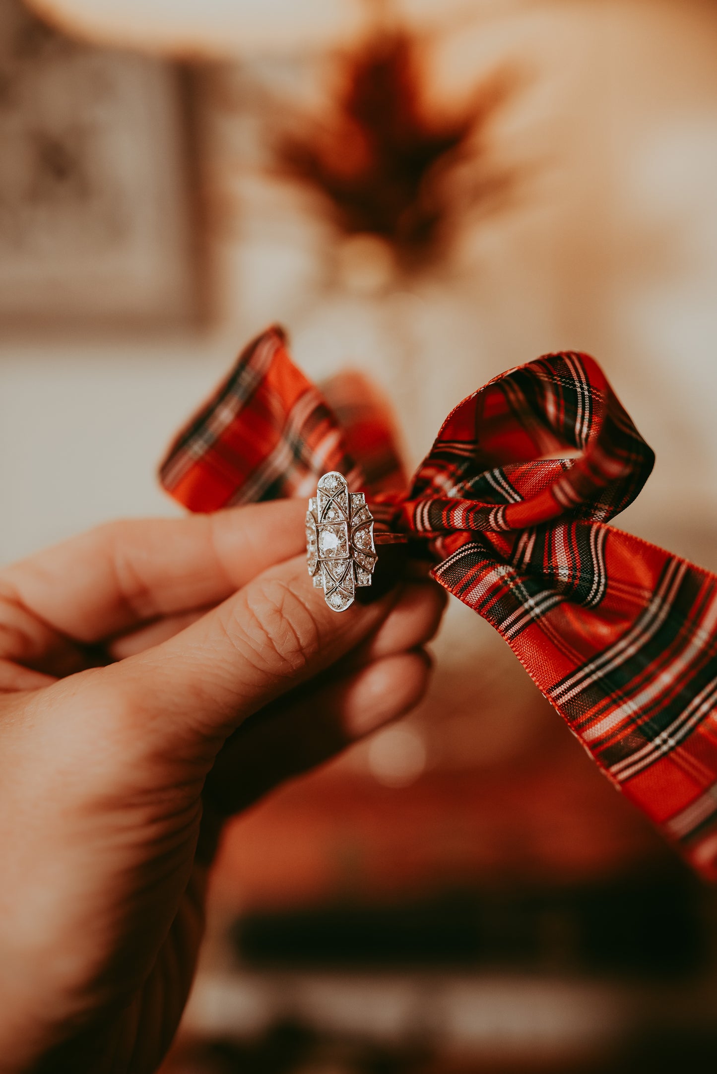 My Darling Juliet | Estate 14K Gold Diamond Ring - Art Deco Style with Edwardian Touches