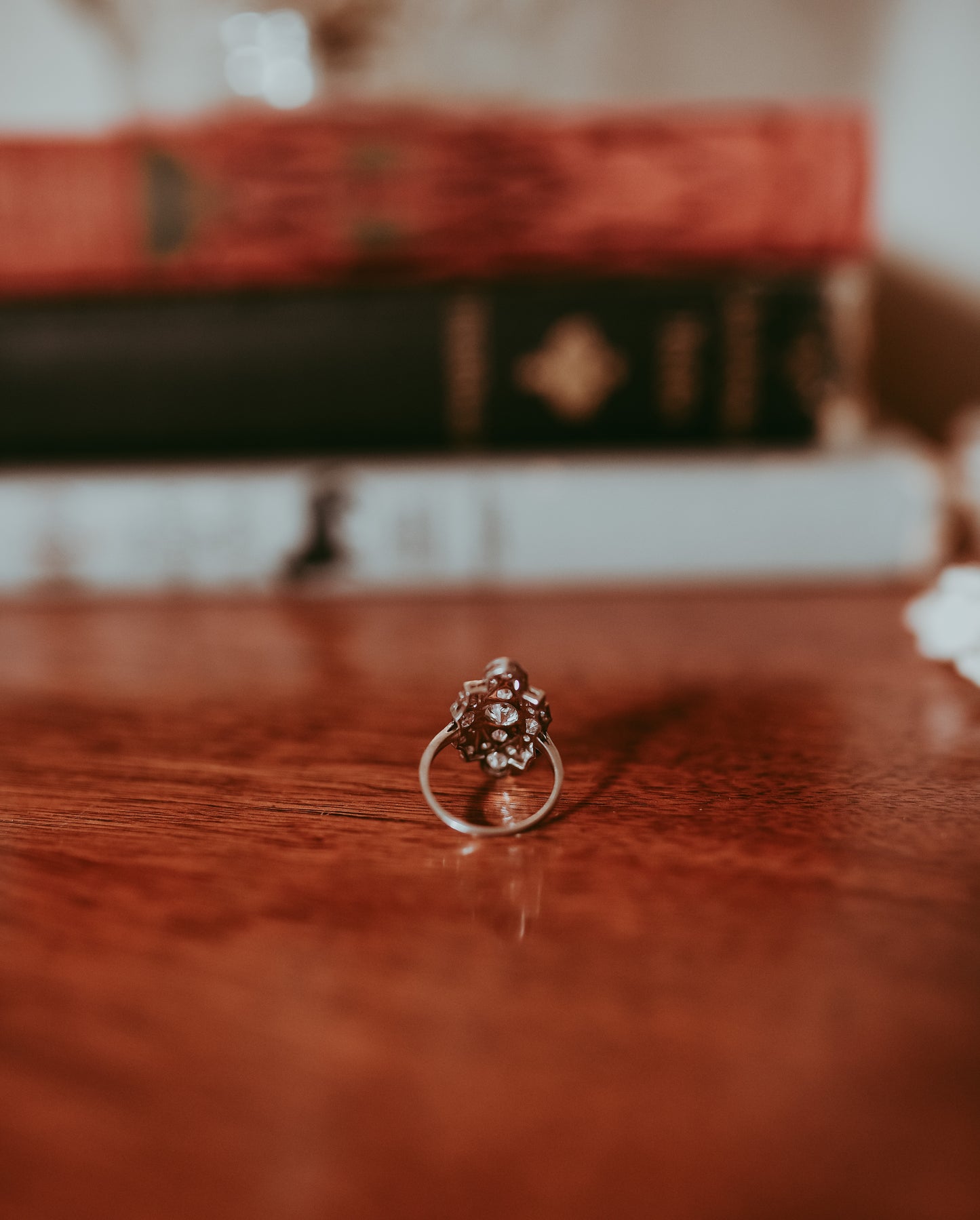 My Darling Juliet | Estate 14K Gold Diamond Ring - Art Deco Style with Edwardian Touches