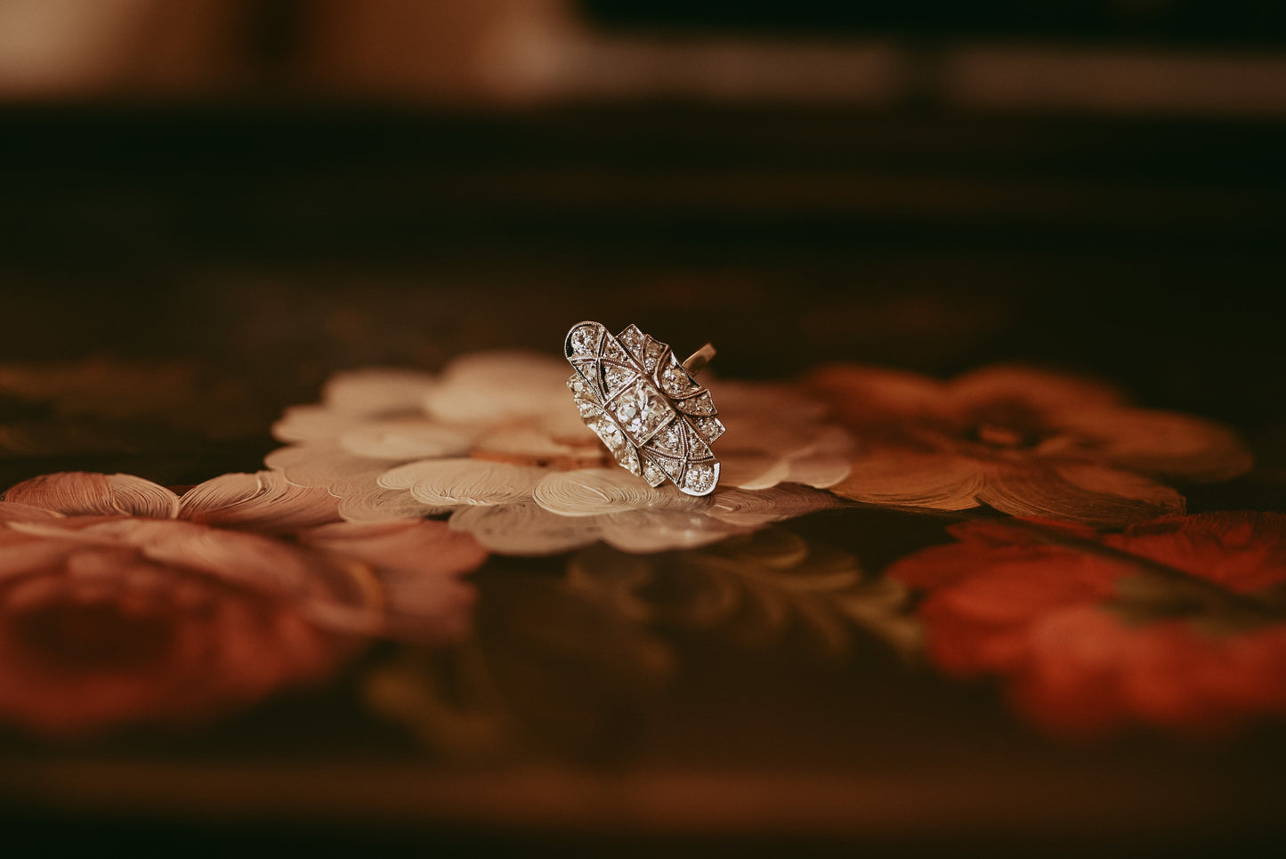 My Darling Juliet | Estate 14K Gold Diamond Ring - Art Deco Style with Edwardian Touches