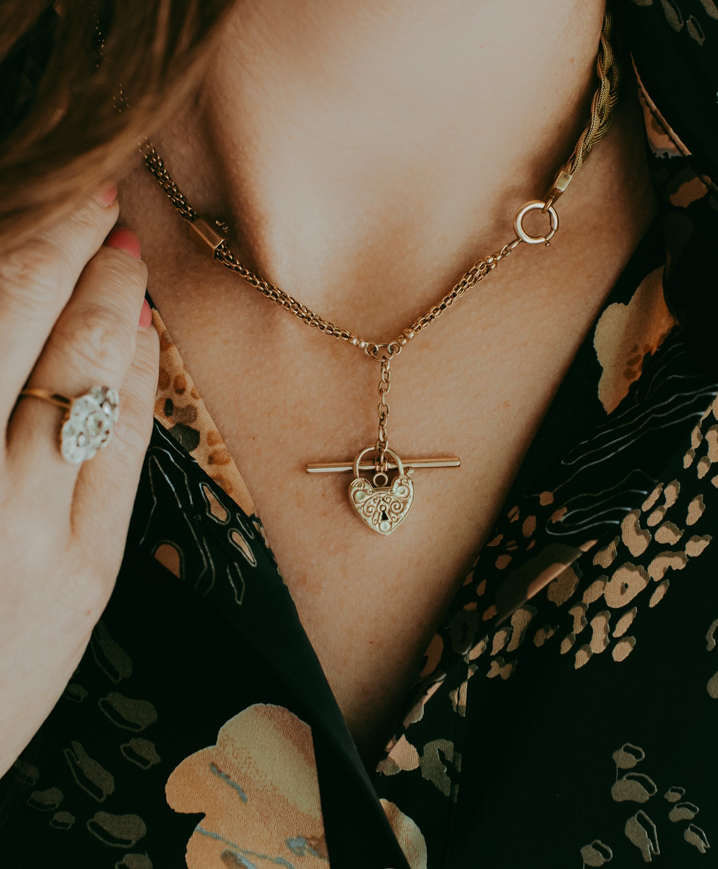 My Darling Juliet | 14K Gold Watch Chain with Diamond Stars | 1886 & 1910